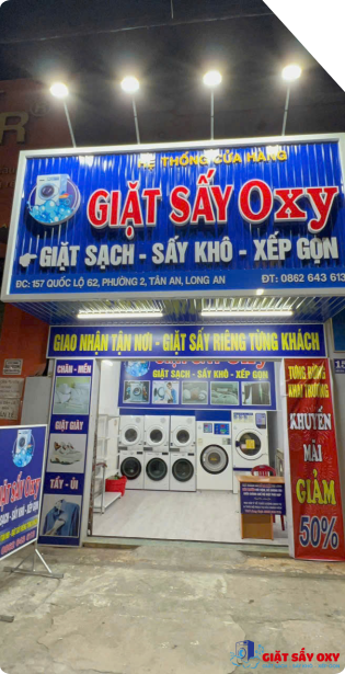 Khám phá về giặt sấy Oxy
