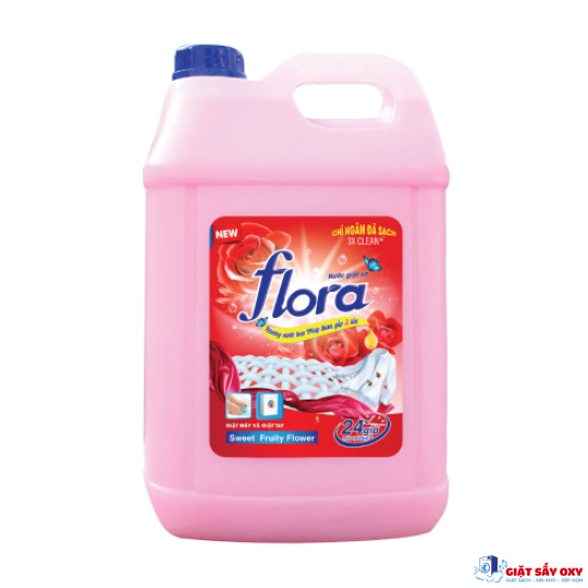 Nước giặt xả Flora siêu tiết kiệm 3,6kg và 9,36kg